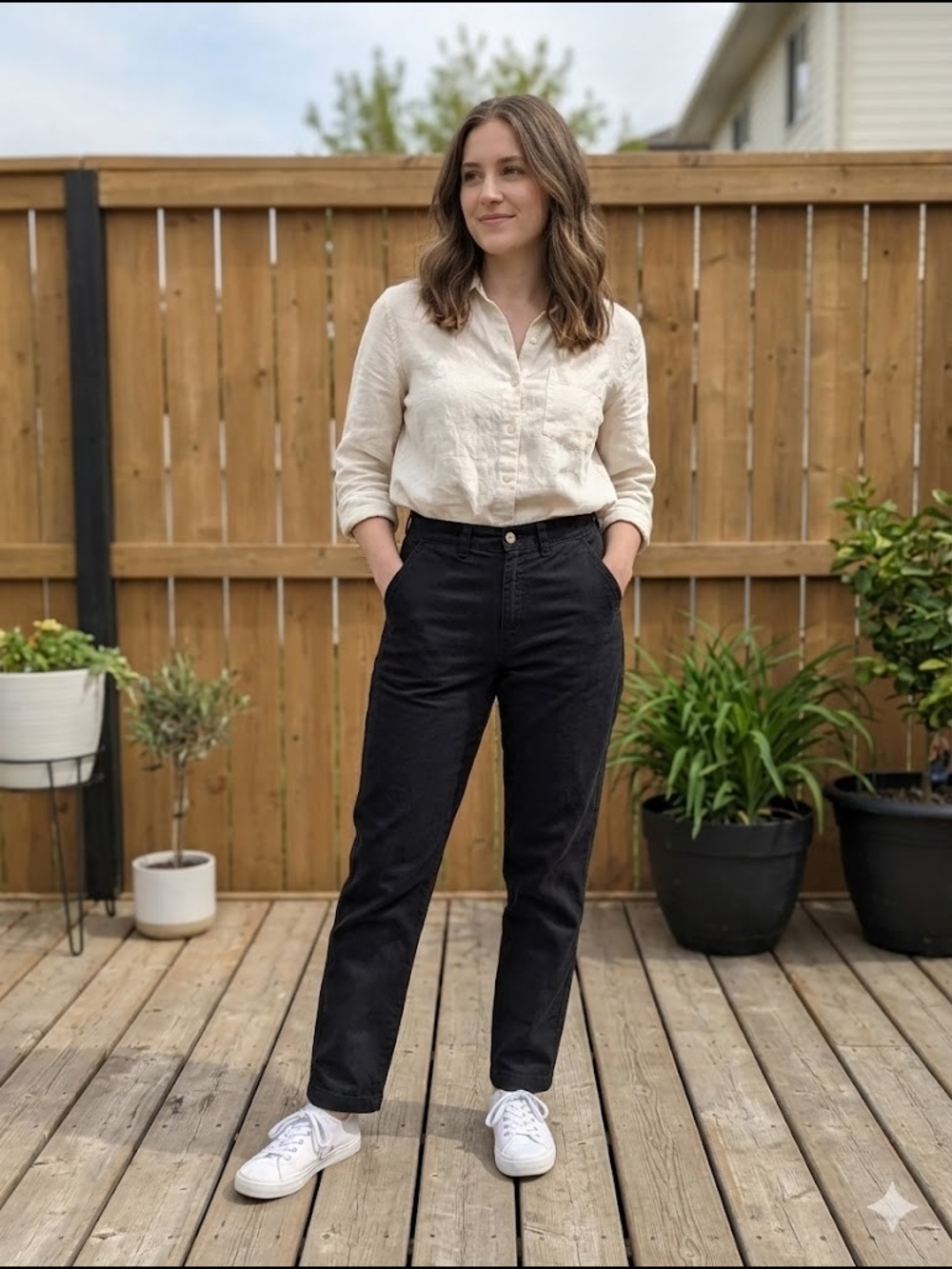 Northern Reflections Black Twill Pants